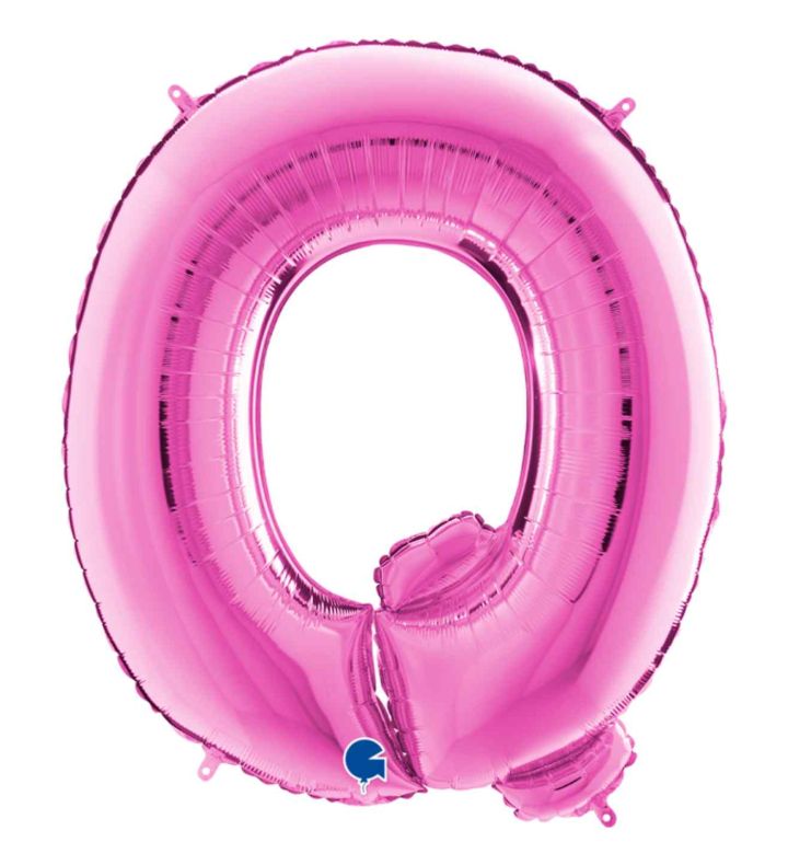 40" Grabo Fuxia Letter Q