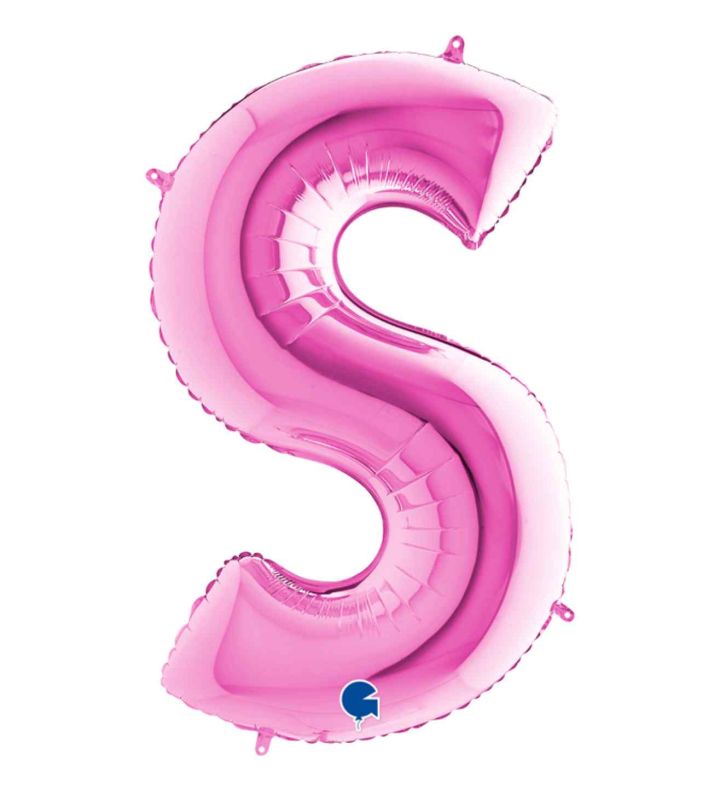 40" Grabo Fuxia Letter S