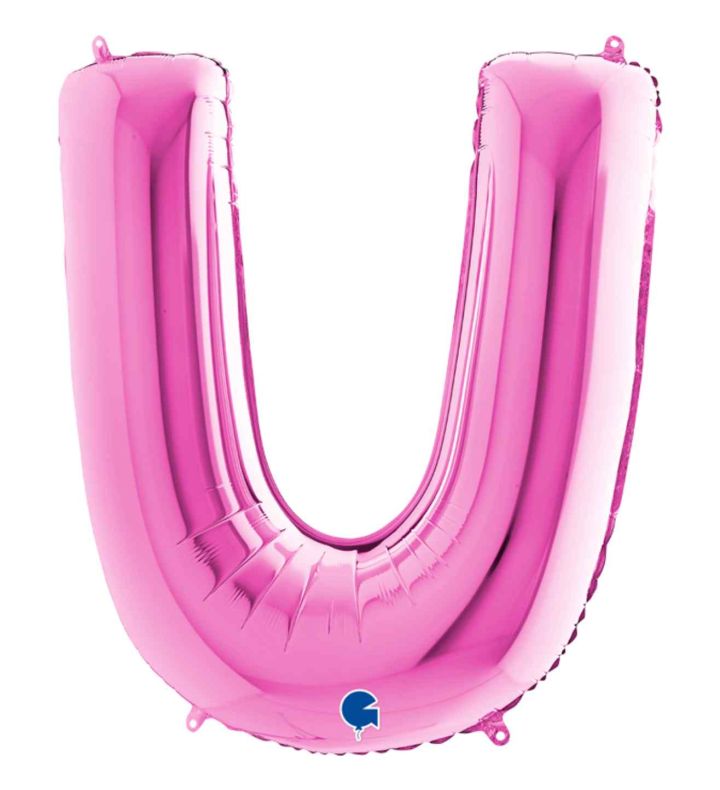 40" Grabo Fuxia Letter U
