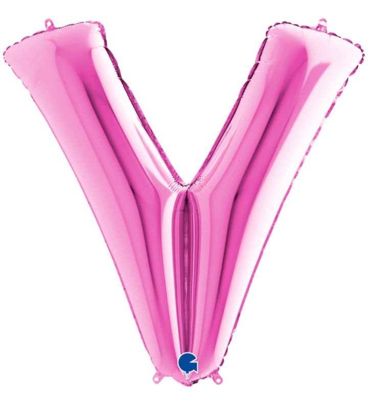 40" Grabo Fuxia Letter V