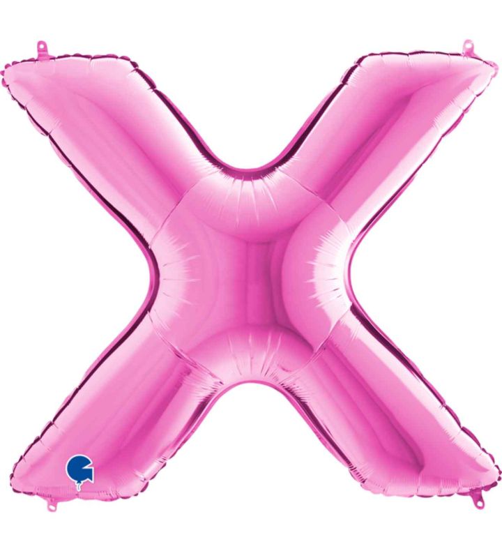 40" Grabo Fuxia Letter X