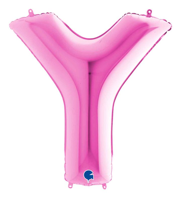 40" Grabo Fuxia Letter Y