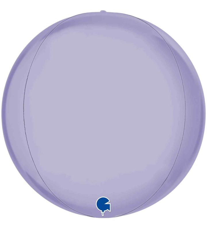 15" Grabo Satin Lilac Globe - Packaged