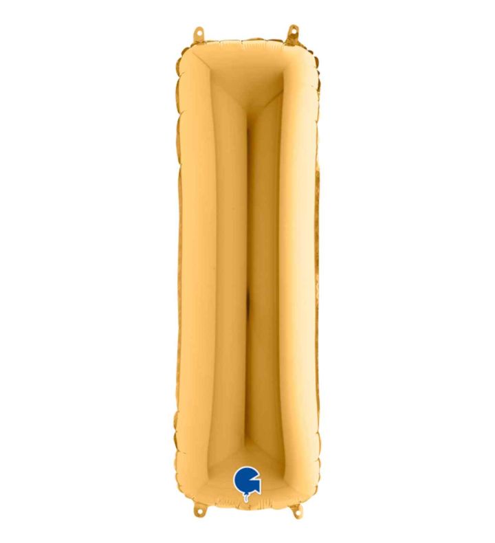 40" Grabo Gold Letter I Foil Balloon