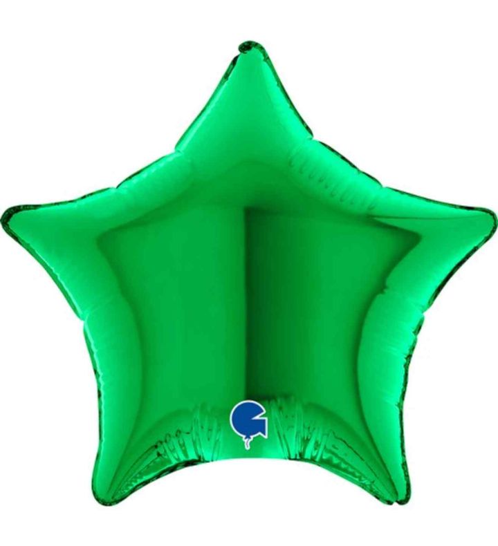 4" Grabo Star Green Foil