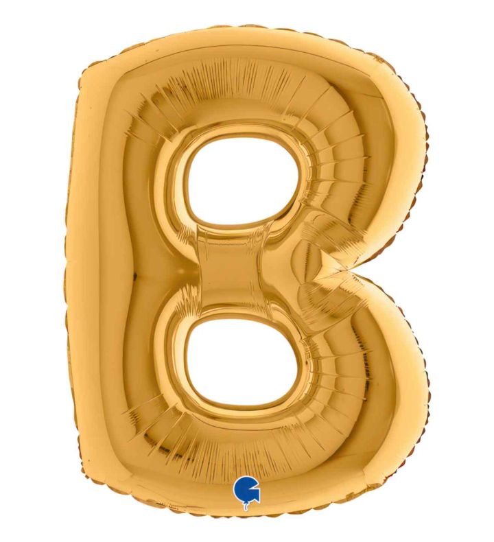 40" Grabo Gold Letter B Foil Balloon