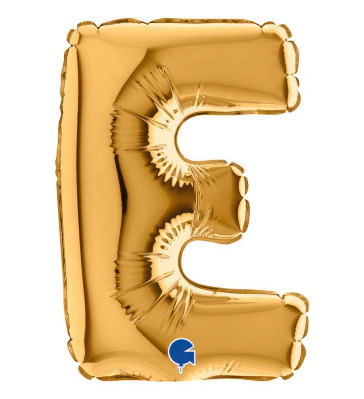 7" Grabo Gold Letter E Foil Balloon