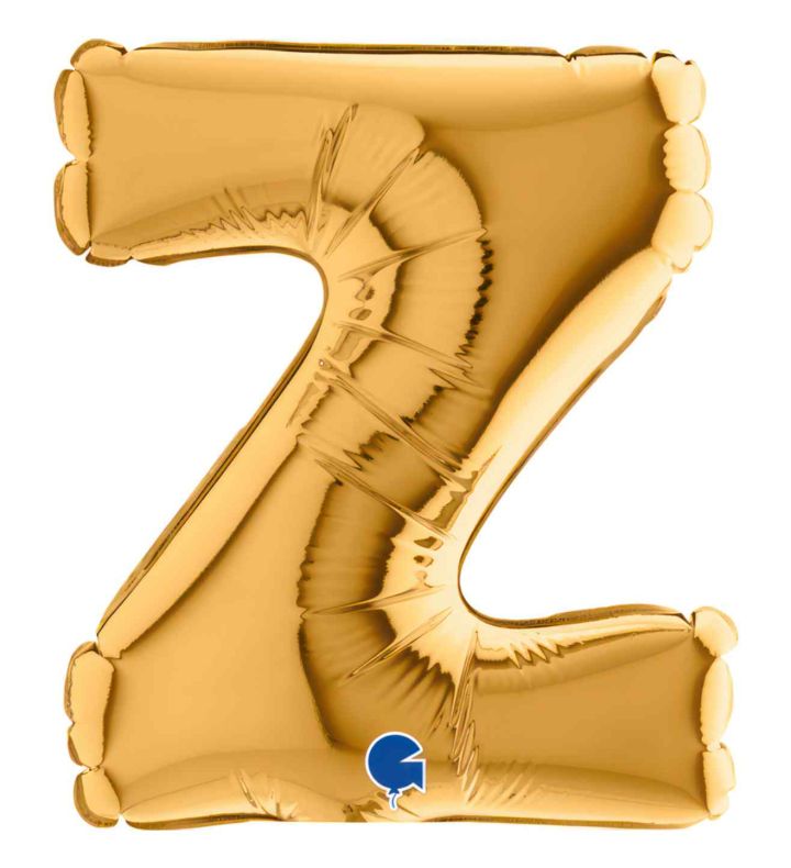 7" Grabo Gold Letter Z Foil Balloon
