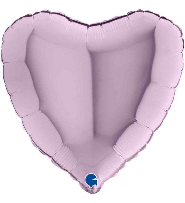 18" Grabo Heart Lilac Foil