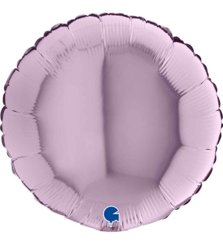 18" Grabo Round Lilac Foil Balloon