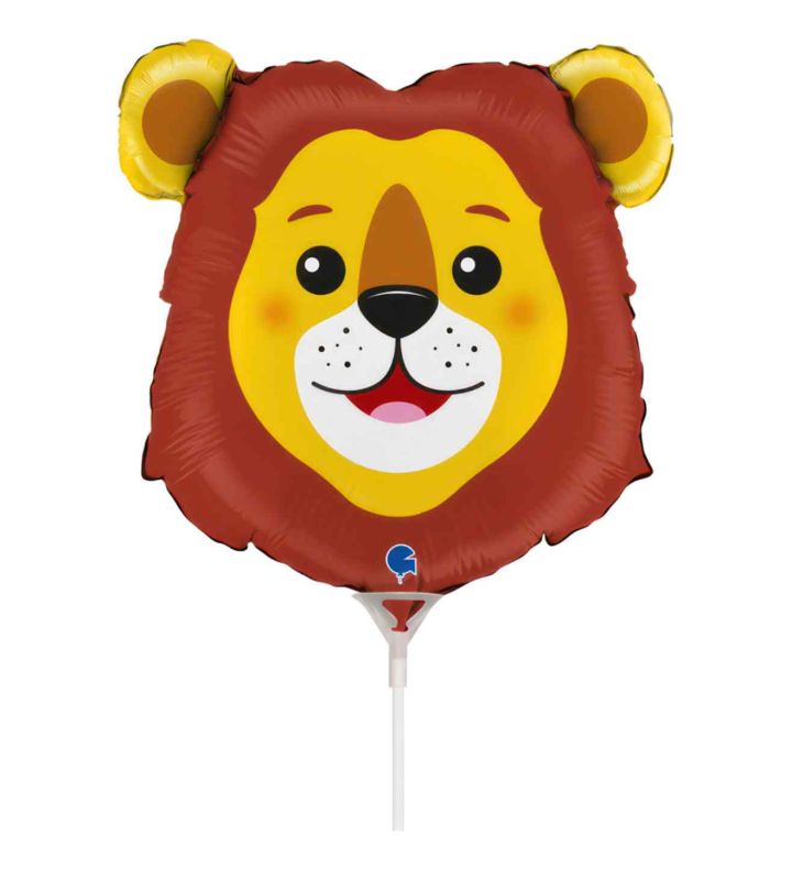 Mini Lion Head Grabo Foil Balloon