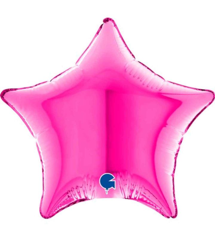 4" Grabo Star Magenta Foil