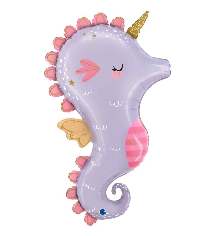 36" Grabo Magical Seahorse Foil Balloon