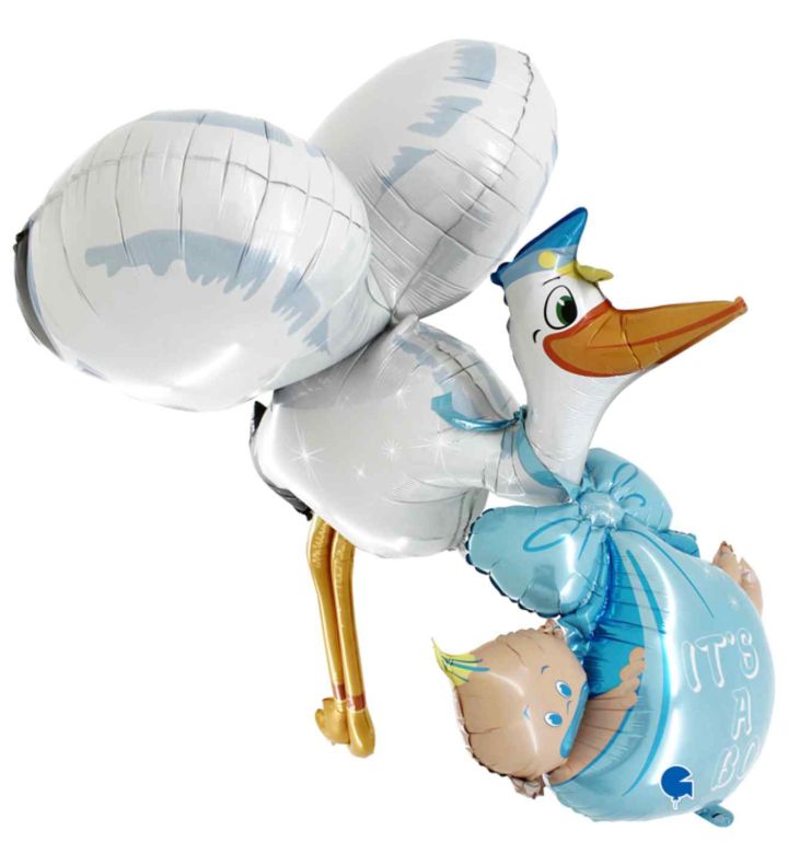 62" Grabo Maxiloons Baby Boy Stork Shape