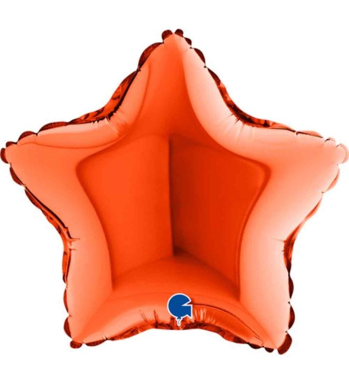 9" Grabo Star Orange Foil