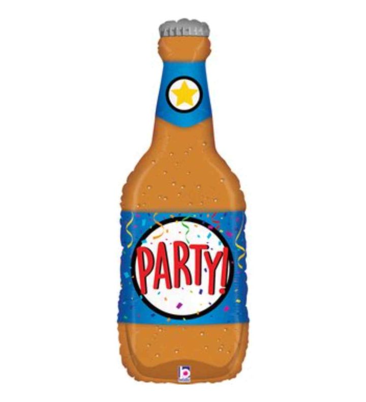 34" Betallic Party Beer Bottle Shape