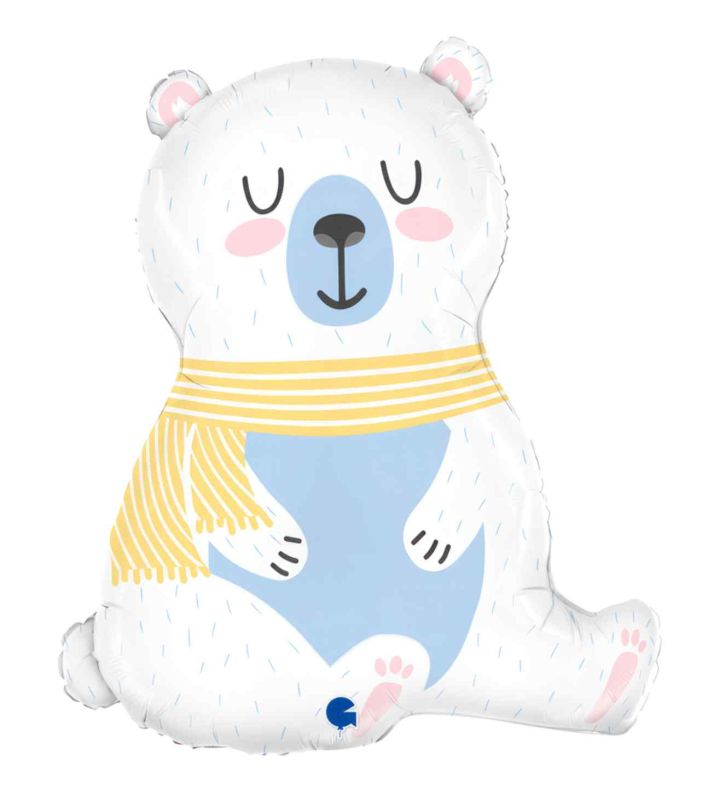 29" Grabo Polar Bear Foil Balloon