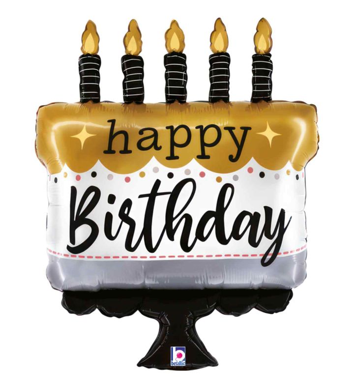Grabo Satin Metallic BDay Cake Foil
