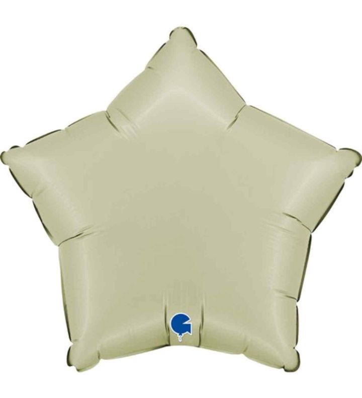 18" Grabo Star Satin Olive Green Foil
