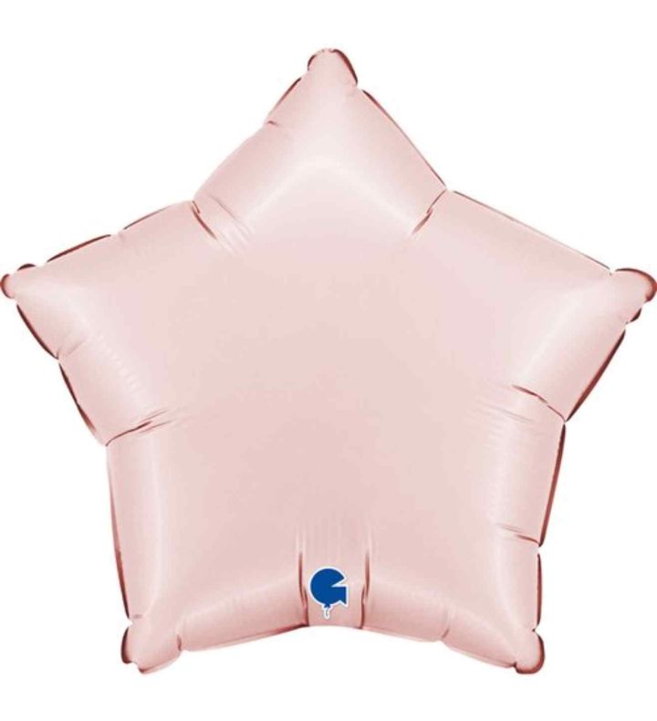 18" Grabo Star Satin Pastel Pink Foil