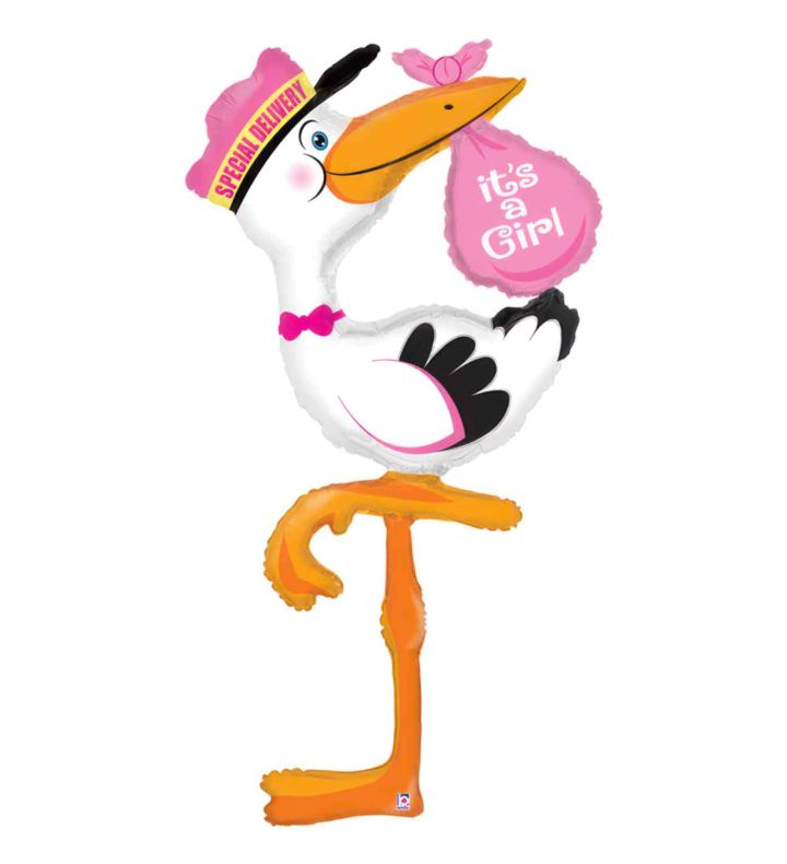 5' Special Delivery Girl Foil Balloon