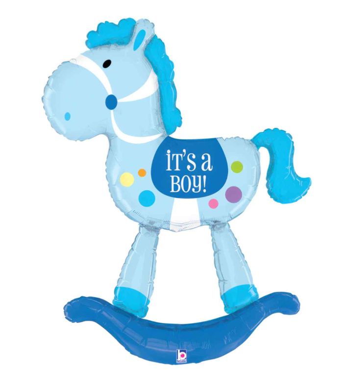 5' Special Delivery Rocking Horse Boy