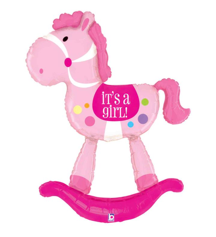 5' Special Delivery Rocking Horse Girl