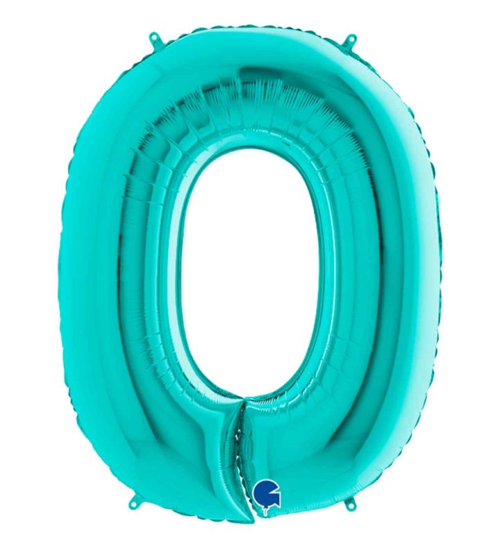 40" Grabo Tiffany Number 0 Foil Balloon