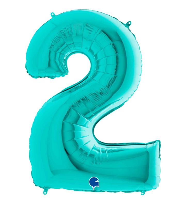 40" Grabo Tiffany Number 2 Foil Balloon