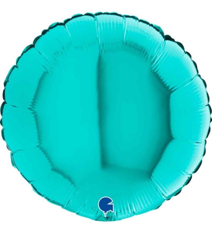 18" Grabo Round Tiffany Unpackaged Foil Balloon