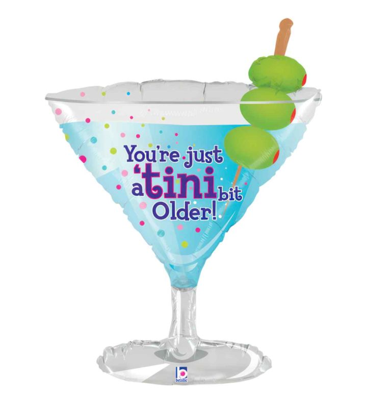 35" Betallic Tini Bit Older Birthday Foil Balloon