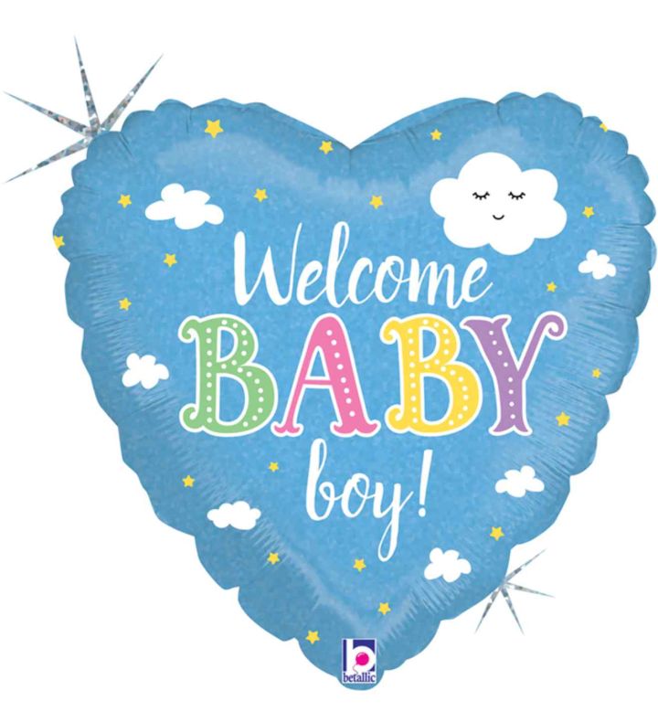18" Betallic Welcome Home Baby Foil Balloon