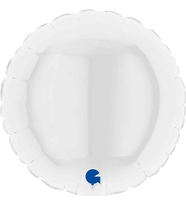 4" Grabo Round White Foil