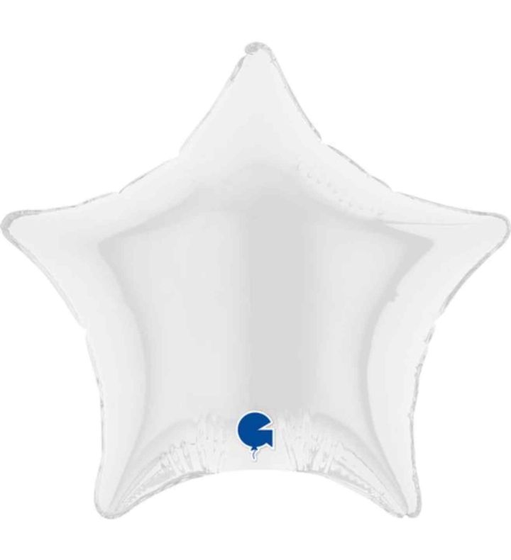 4" Grabo Star White Foil