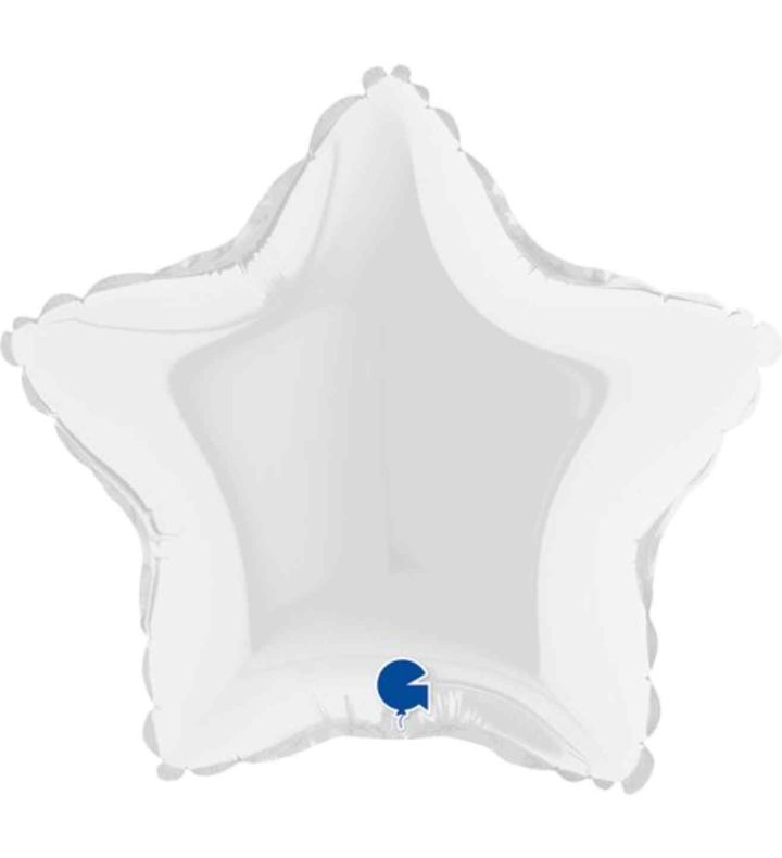 9" Grabo Star White Foil