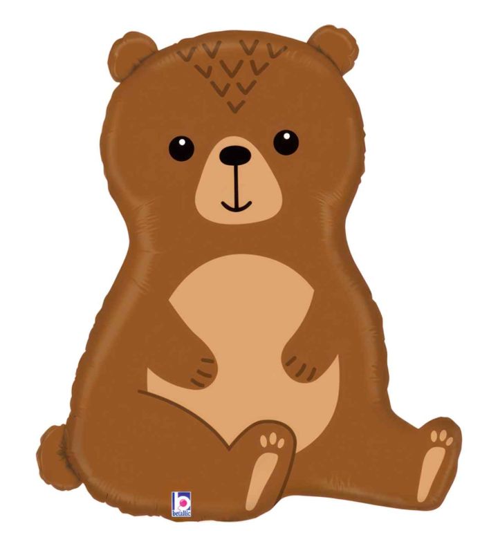 34" Betallic Woodland Bear Shape