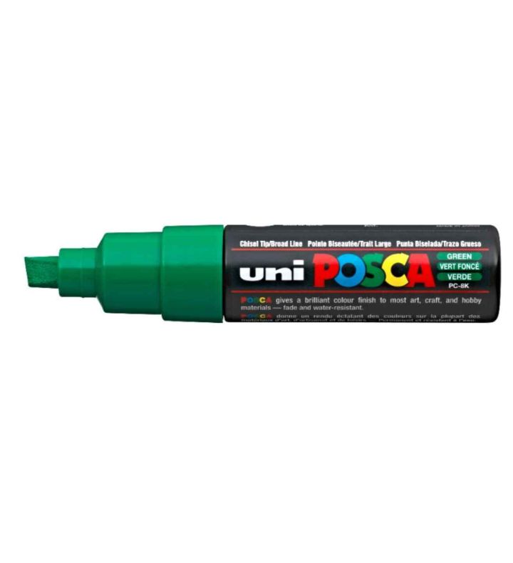 Green POSCA Broad Chisel Tip