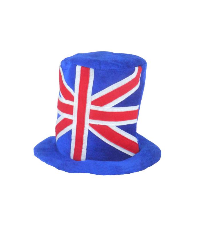 Henbrandt Adult Union Jack Top Hat