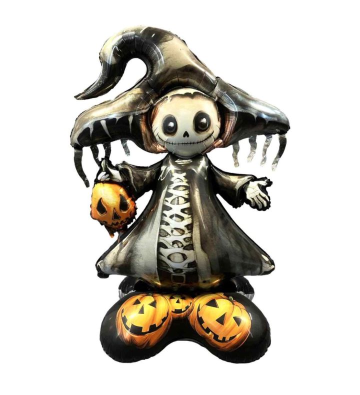 Halloween Witch Pirate 44" x 31" Foil Balloon