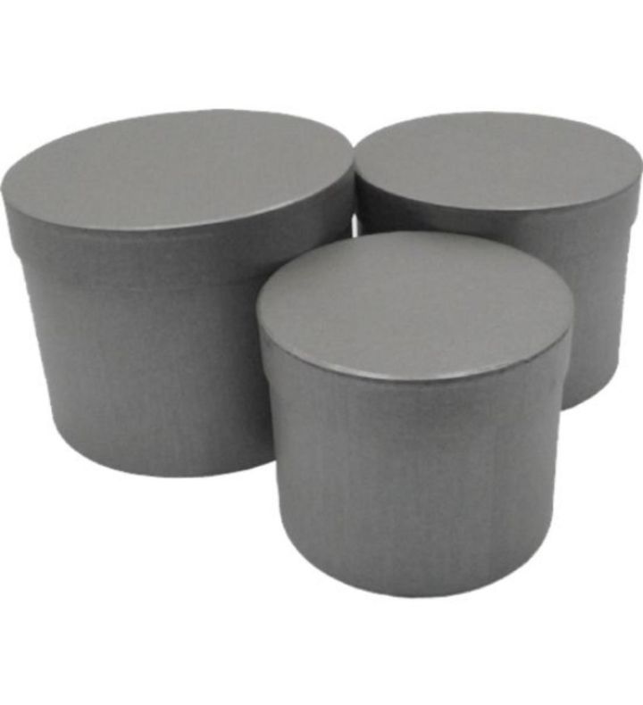 Hat Box Grey Set of 3