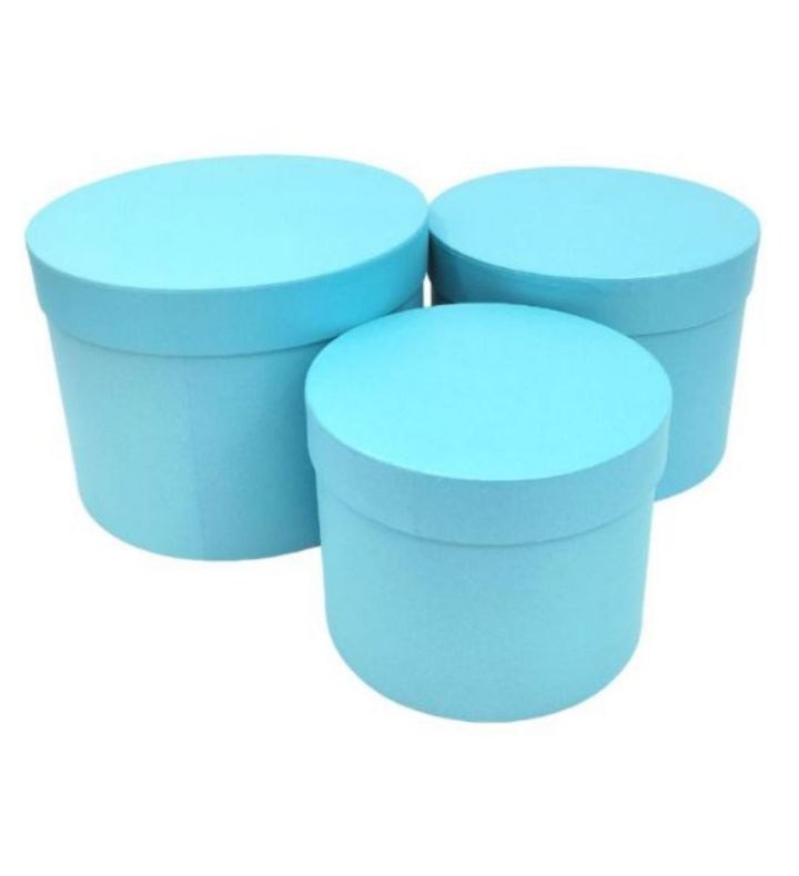 Hat Box Sky Blue Set of 3