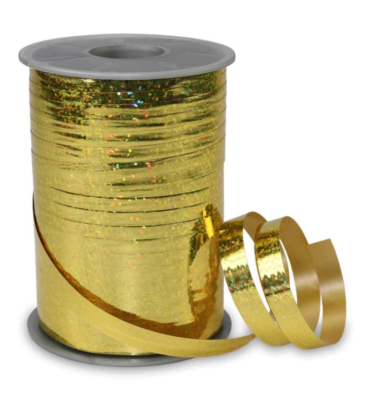 Holly Gold Ribbon 10mm x 200m