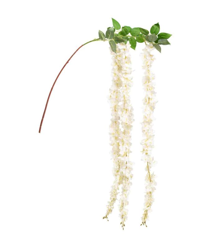 Hydrangea Spray with Stem Ivory x3