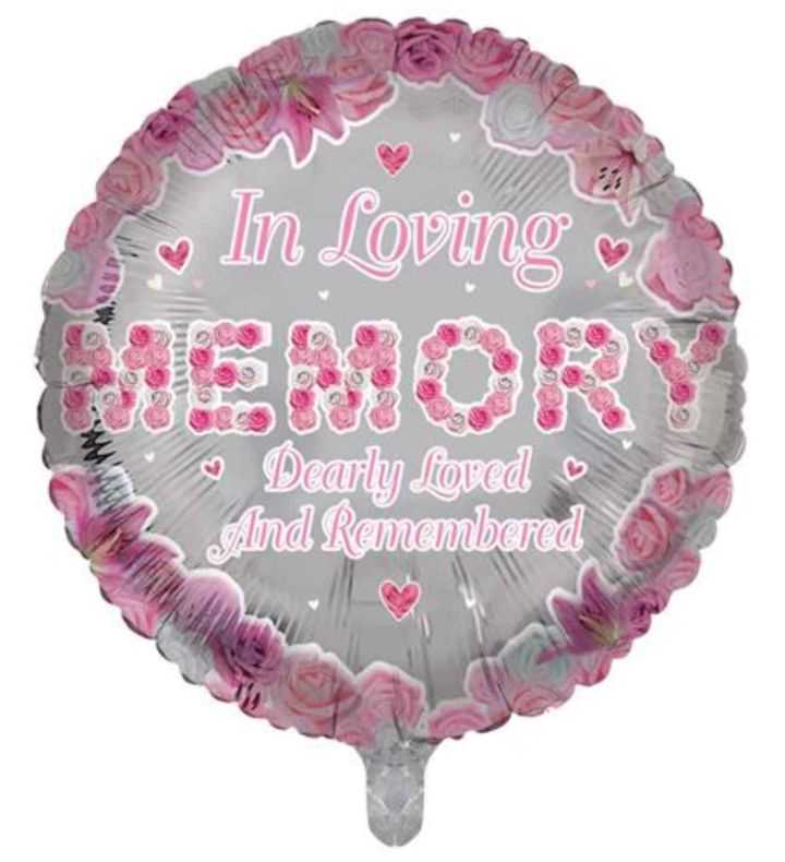 In Loving Memory - Pink 18" Round