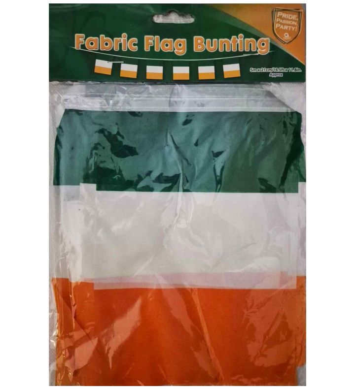 Irish Fabric Flag Bunting 5m x 21cm