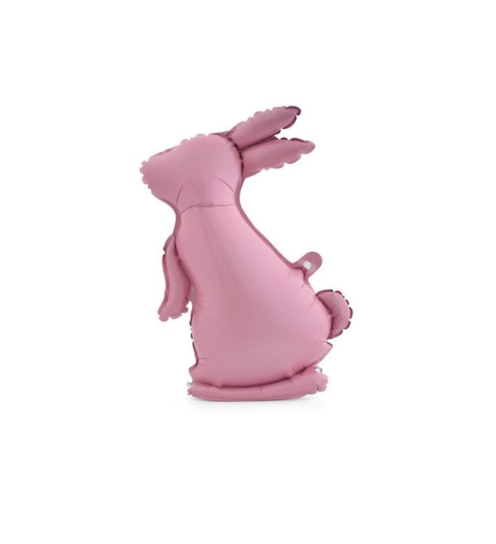 Jumping Bunny Matte Pink 49 x 65cm Foil Balloon