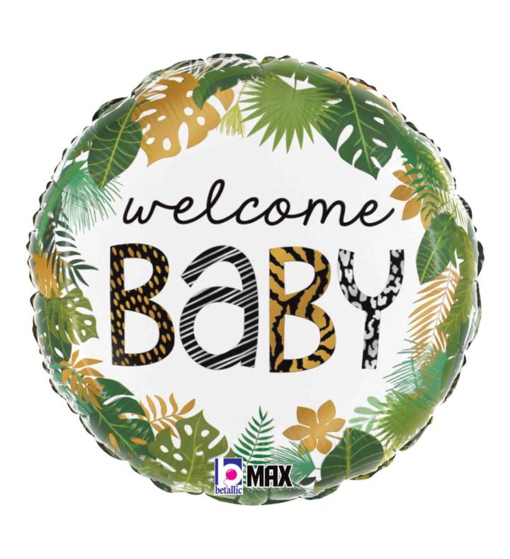 18" Betallic Jungle Welcome Baby Foil