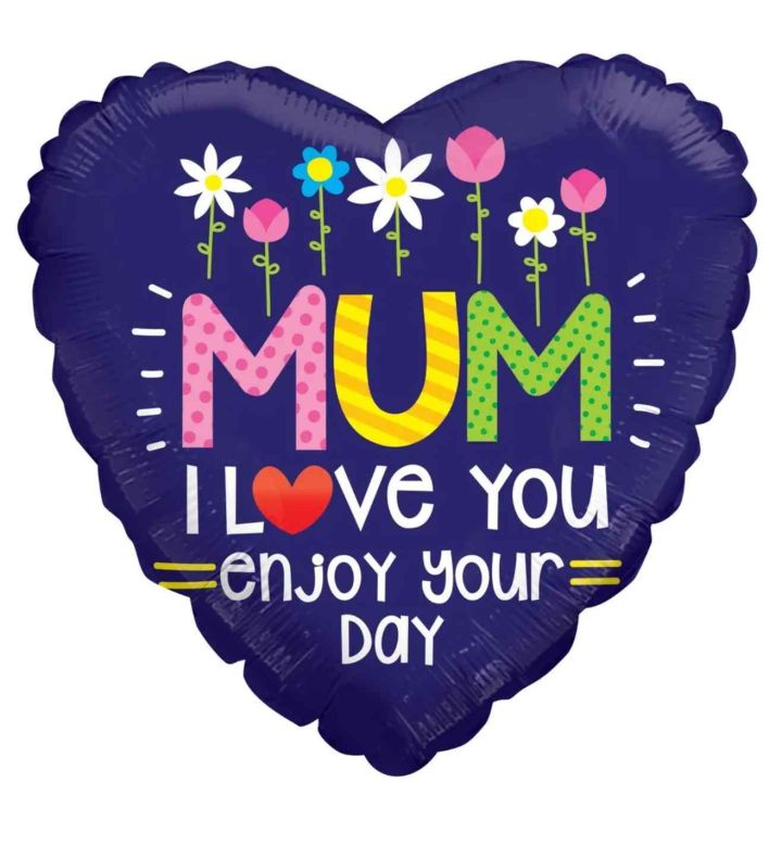 18" Heart Mum I Love You