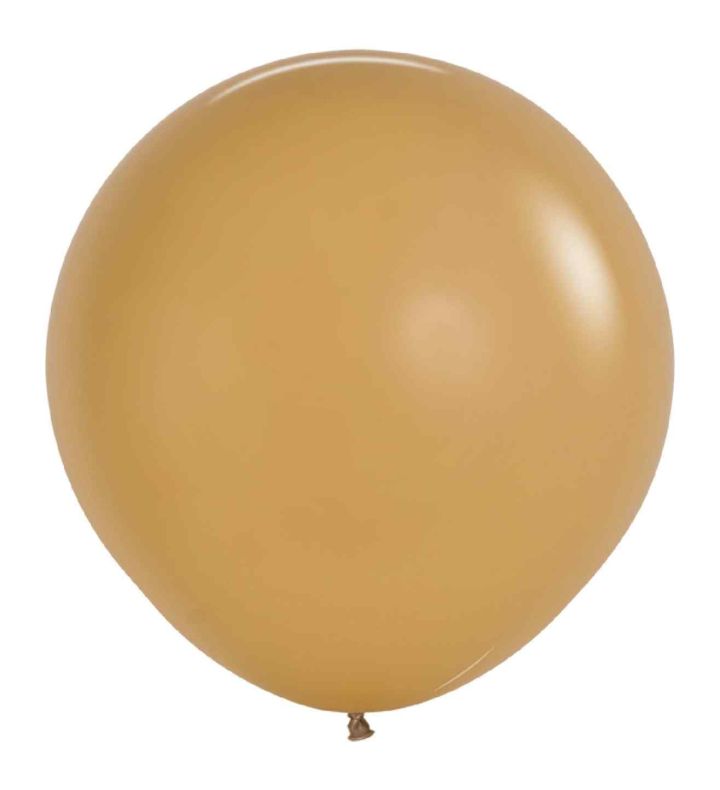 24" Sempertex Latte 073 Latex Balloons 3ct