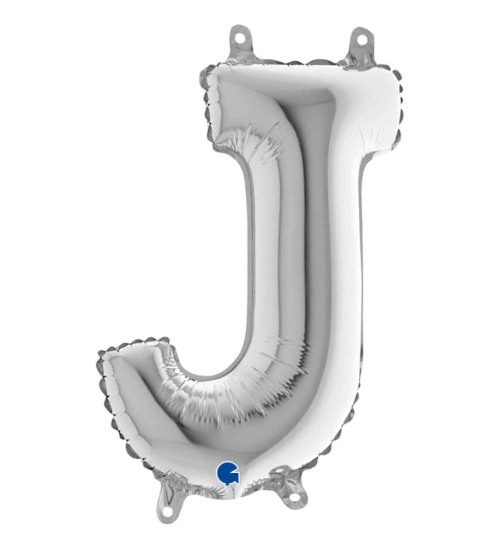 14" Grabo Silver Letter J